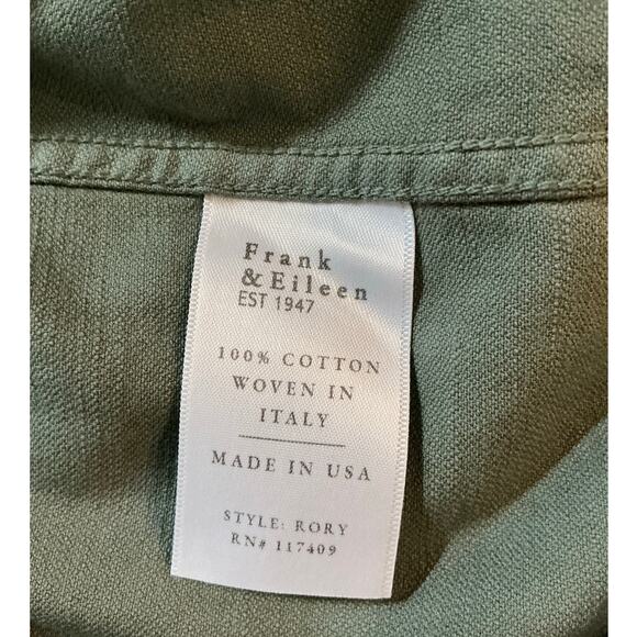 Frank & Eileen Famous Denim Rory Dress Maxi Shirtdress In Thyme Green Size XS - Picture 13 of 14